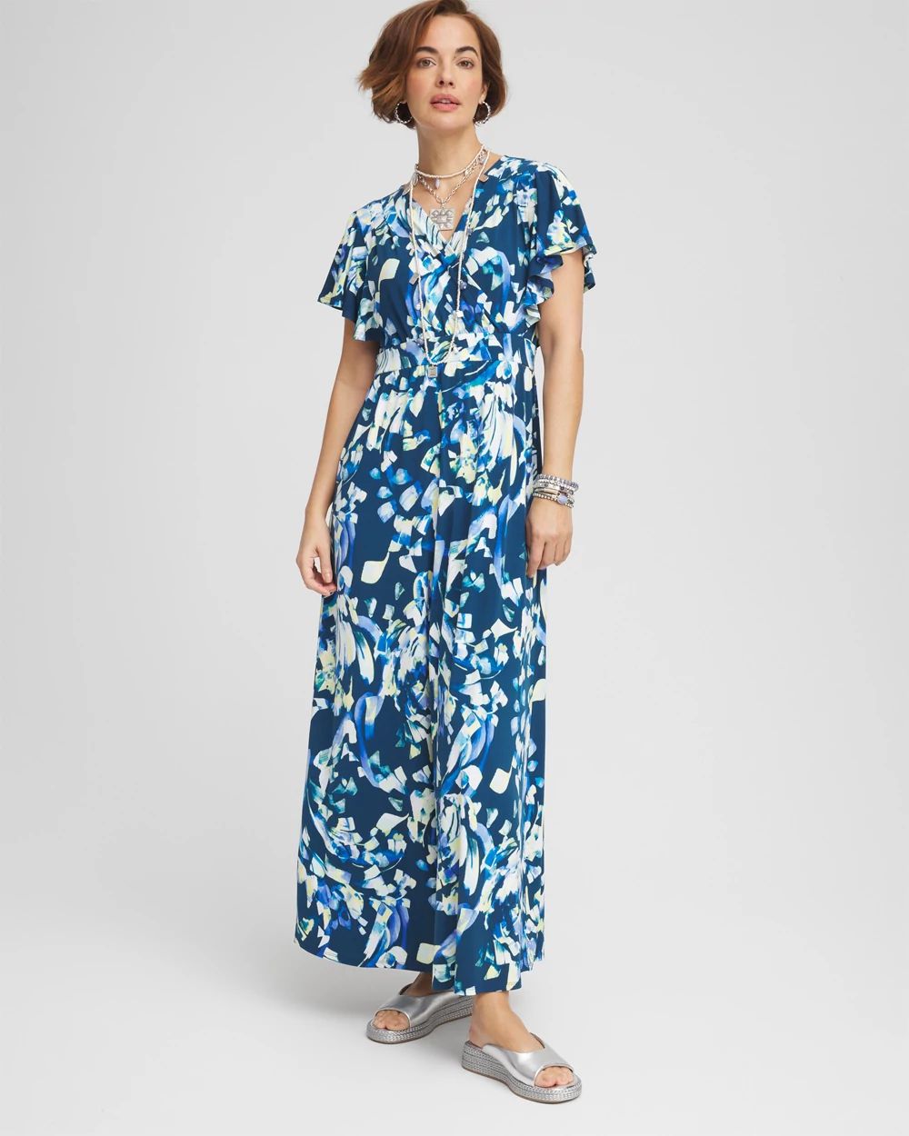 3/4 Sleeved Jersey Maxi Dress | Chico's